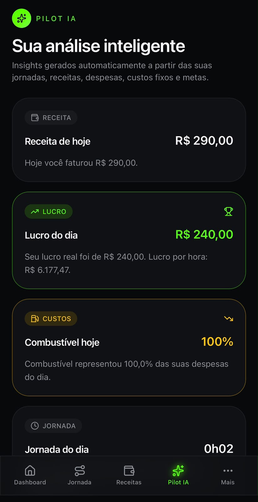 Tela Pilot IA do Pilot+